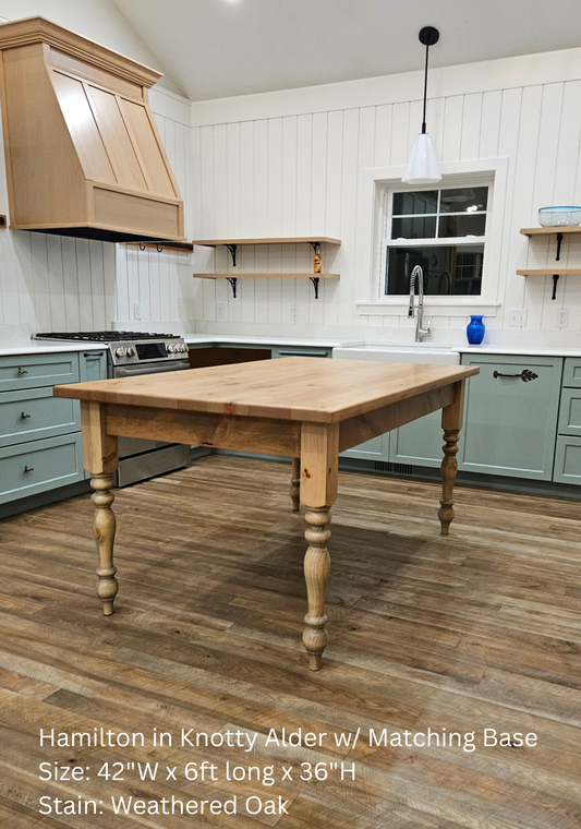 The Hamilton Dining Table - (Table Only)