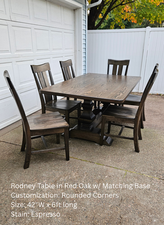 The Rodney Dining Table - (Table Only)