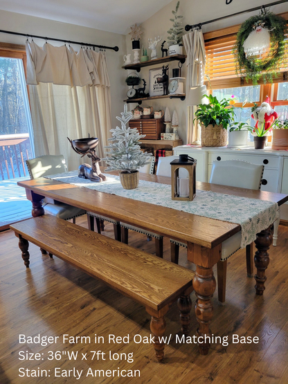 The Badger Farm Table - (Table Only)