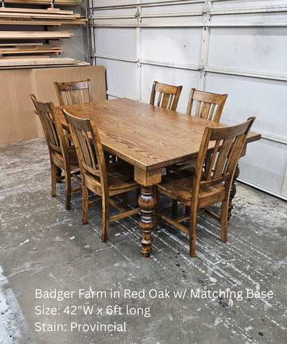 The Badger Farm Table - (Table Only)