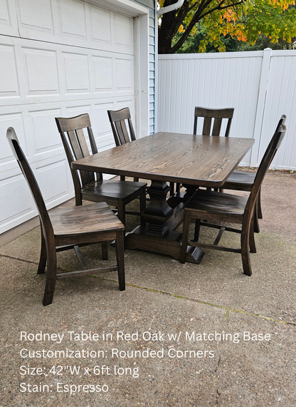 The Rodney Dining Table - (Table Only)